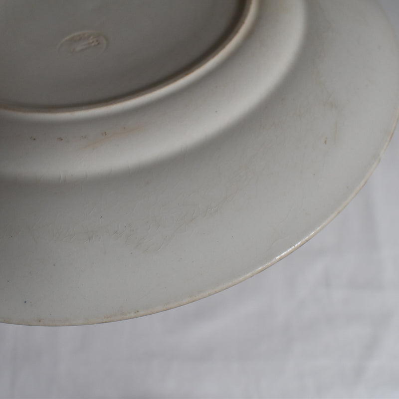 Antique Plate Longwy Iris