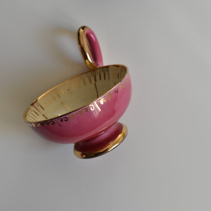 ア.ドラサンヴァル A.Dressinval コーヒーカップ＆ソーサー Pink C