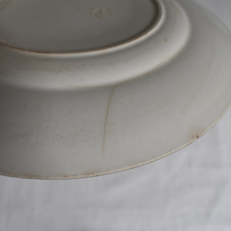 Antique Plate Longwy Iris