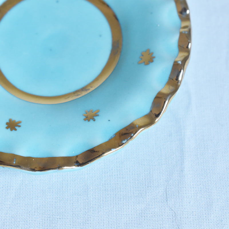 ア.ドラサンヴァル A.Dressinval ミニカップ＆ソーサー 3cm ライトブルー A