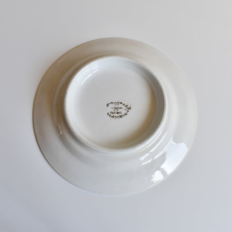 Antique Pedestal Plate FF Peksonnu Liseron