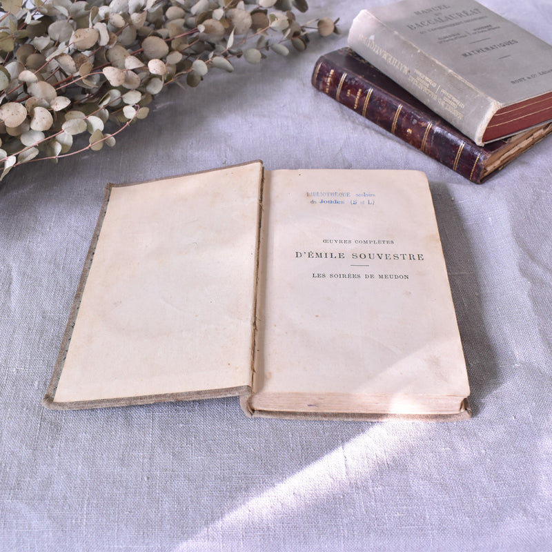 Antique book: "Les soirées de Meudon"