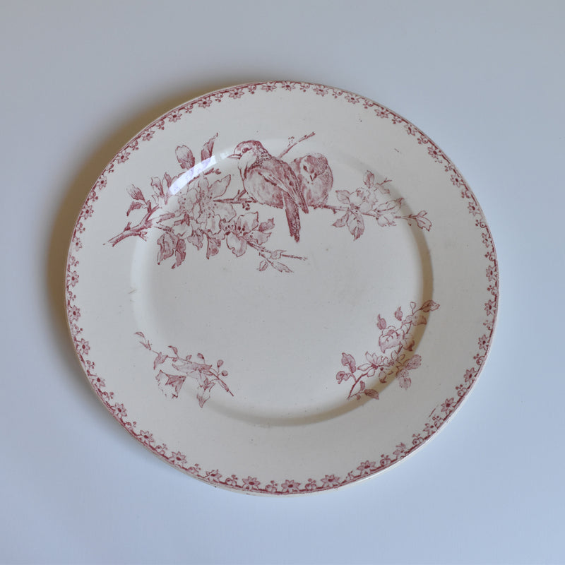 アンティークプレート サルグミンヌ Favori （赤）