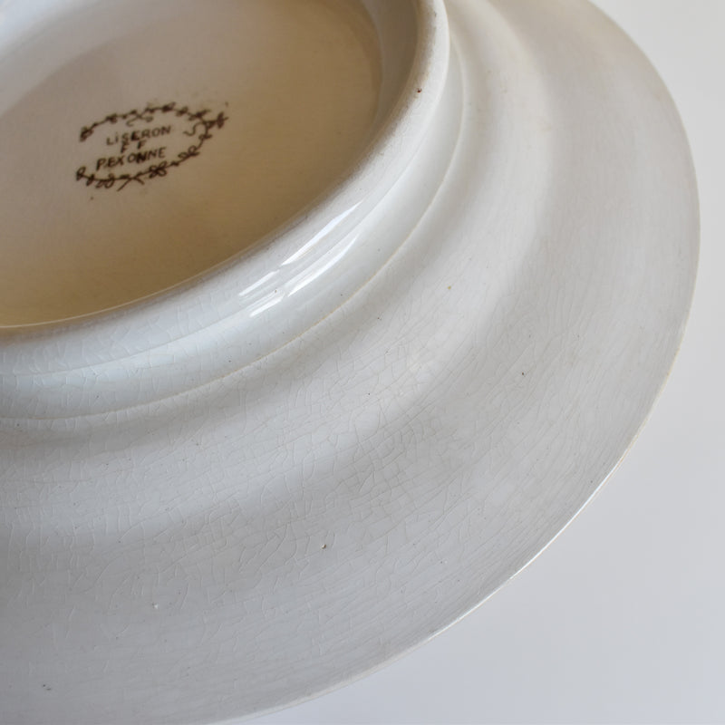 Antique Pedestal Plate FF Peksonnu Liseron