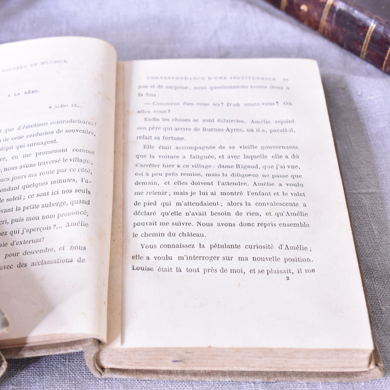 Antique book: "Les soirées de Meudon"