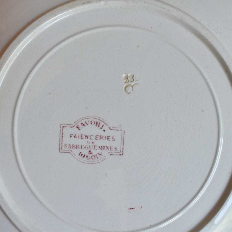 アンティークプレート サルグミンヌ Favori （赤）