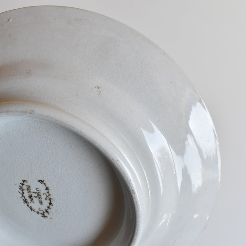 Antique Pedestal Plate FF Peksonnu Liseron