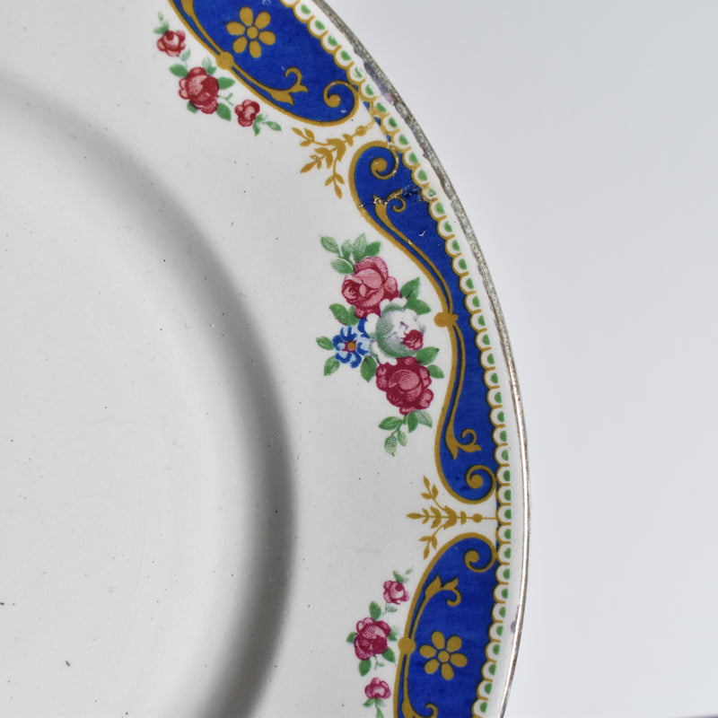 Vintage plate Moulin des Loups Rose C