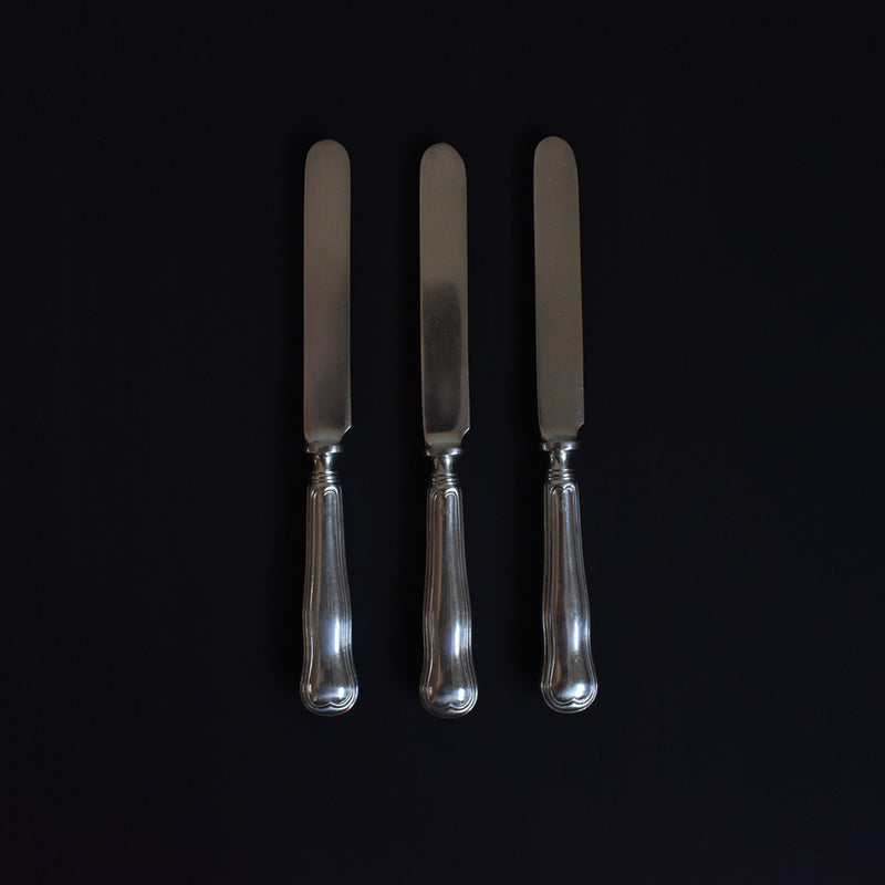 Art Krupp Berndorf Vintage Knife Set of 3