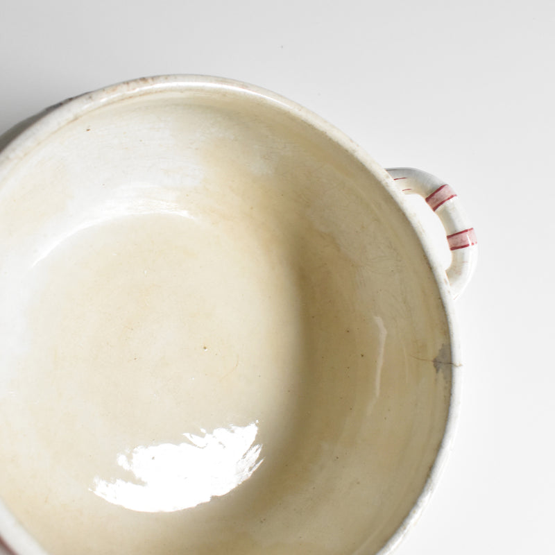Antique Soup Tureen Luneville Chevrefeuilles