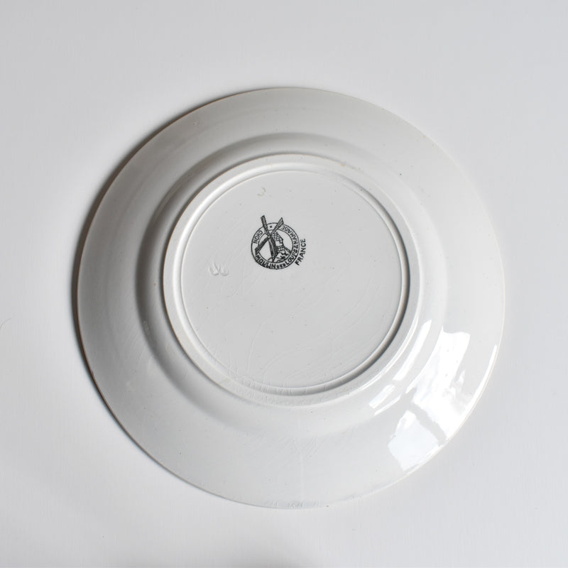 Vintage Plate, Moulin des Loups, Rose D