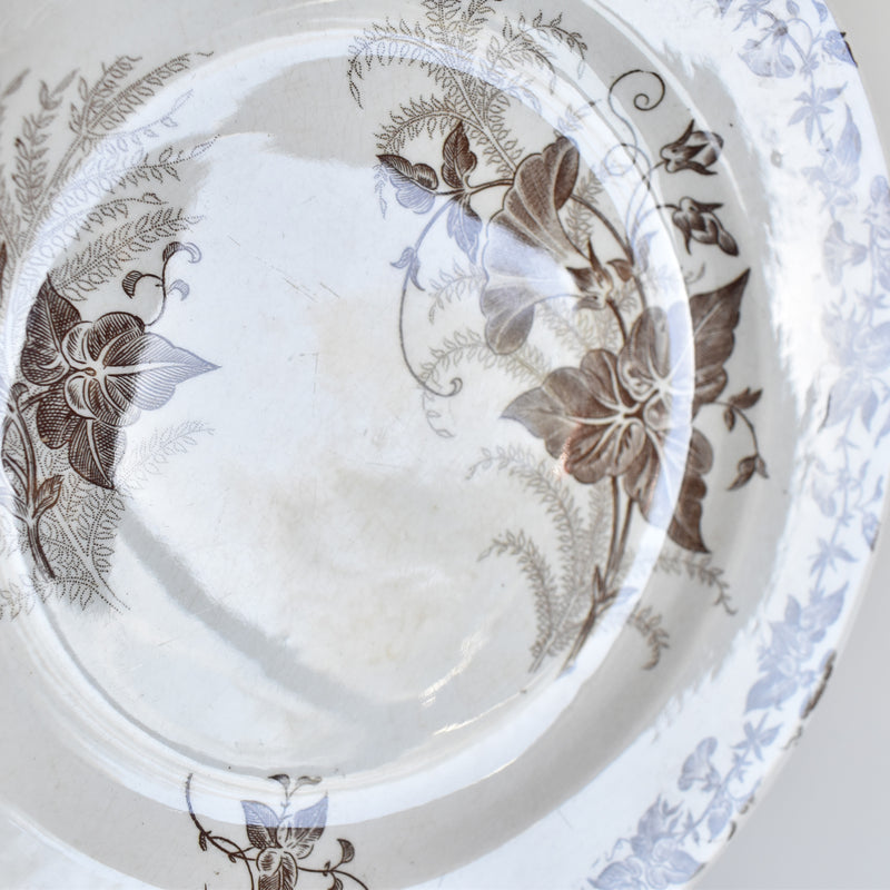 Antique Pedestal Plate FF Peksonnu Liseron