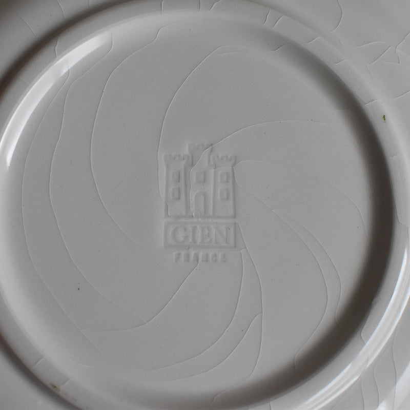 Vintage Dessert Plate Gien Yves Rocher (1970) Capucines
