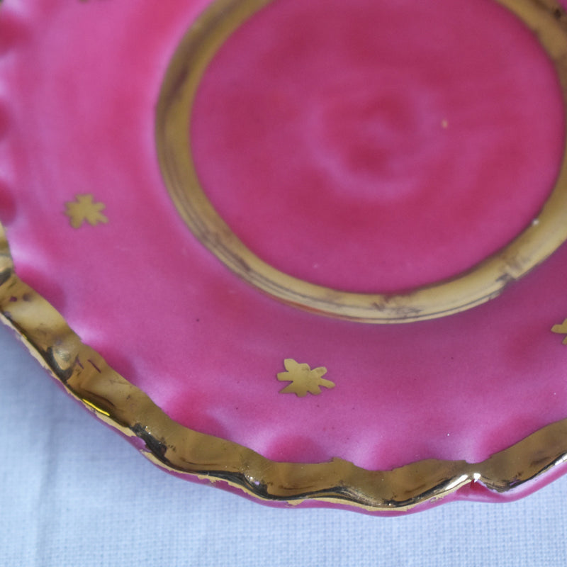 ア.ドラサンヴァル A.Dressinval ミニカップ＆ソーサー 3cm ピンク C