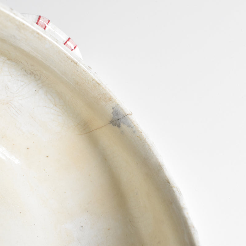 Antique Soup Tureen Luneville Chevrefeuilles