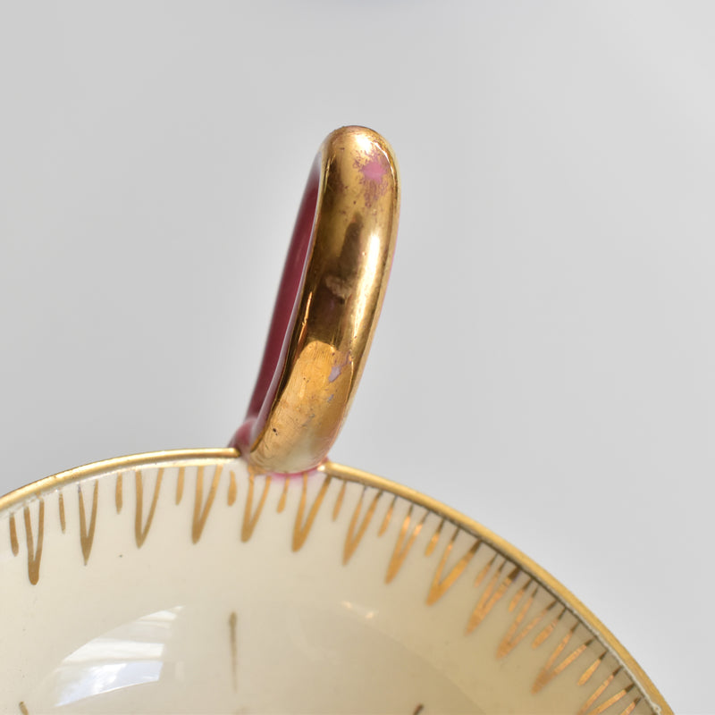 ア.ドラサンヴァル A.Dressinval コーヒーカップ＆ソーサー Pink D