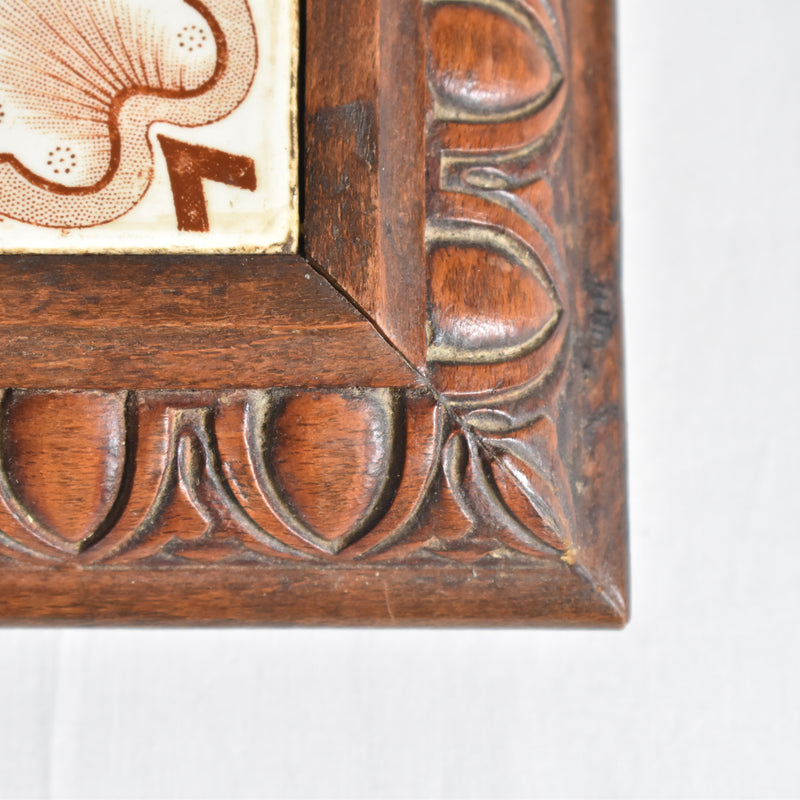 Antique Tile Trivet: Le Favori