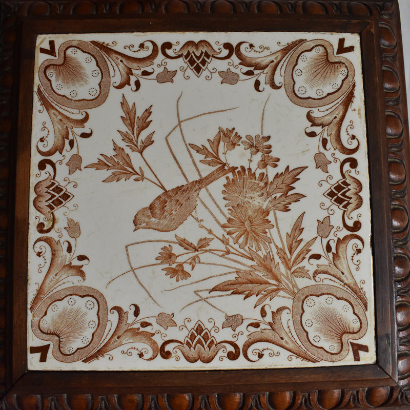 Antique Tile Trivet: Le Favori