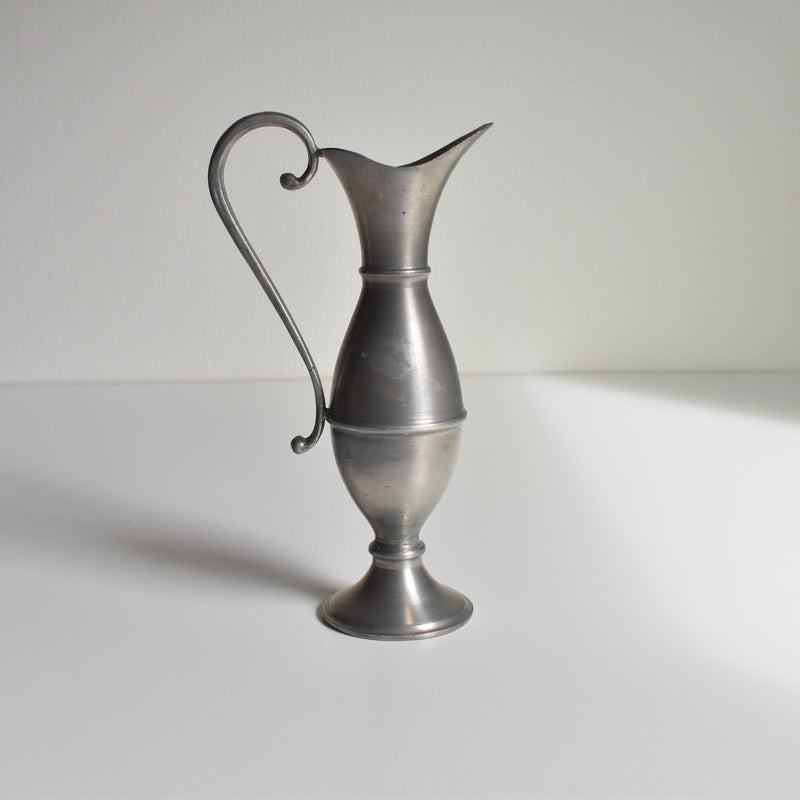 Vintage Pewter Flower Vase 19 cm