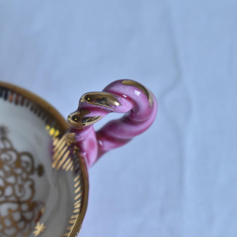 ア.ドラサンヴァル A.Dressinval ミニカップ＆ソーサー 3cm ピンク C