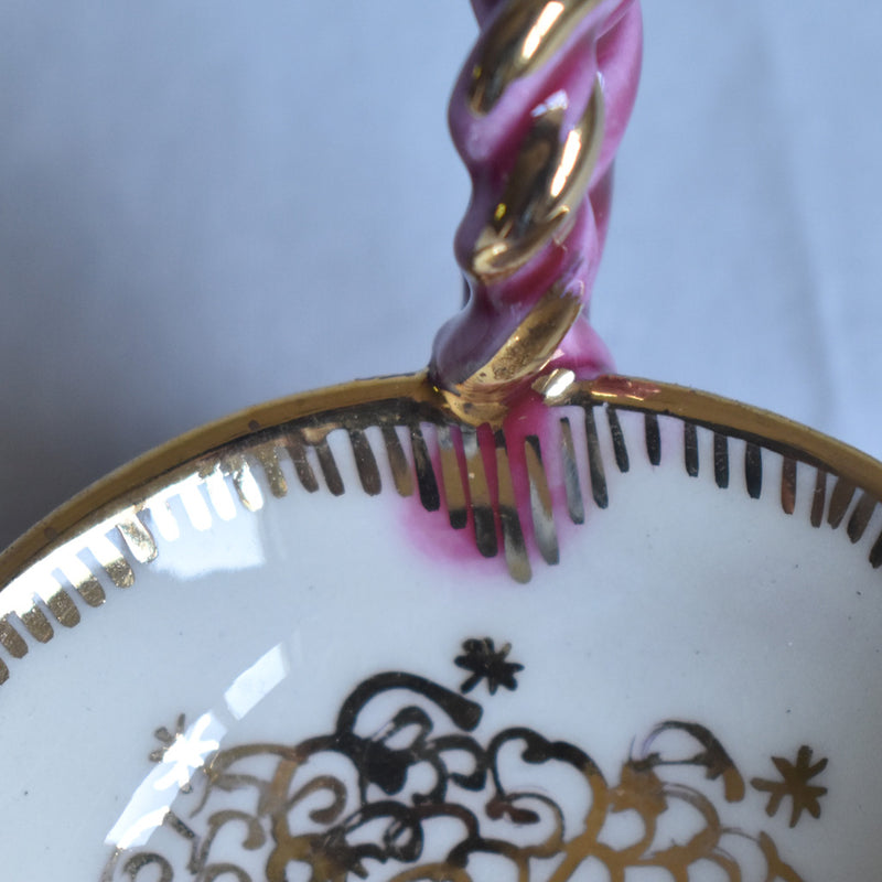 ア.ドラサンヴァル A.Dressinval ミニカップ＆ソーサー 3cm ピンク C