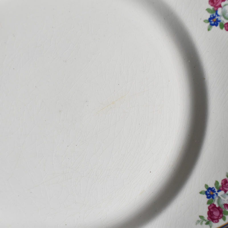 Vintage Plate, Moulin des Loups, Rose D