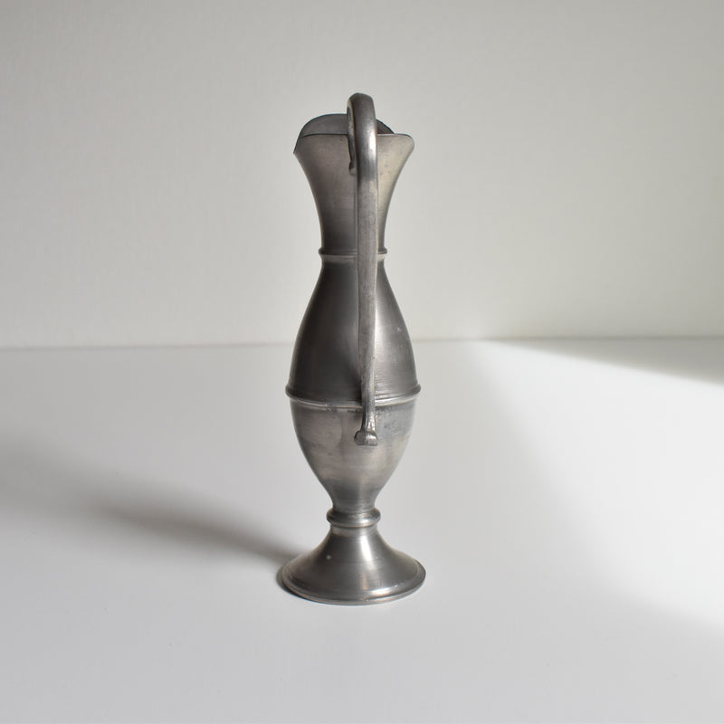 Vintage Pewter Flower Vase 19 cm
