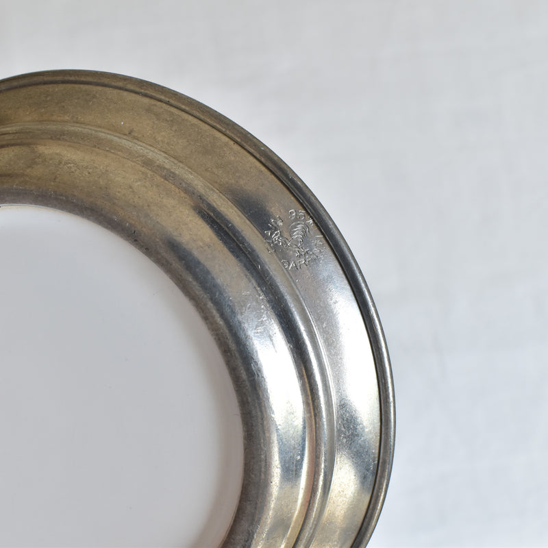 ヴィンテージピューター＆陶器 スモール絵皿