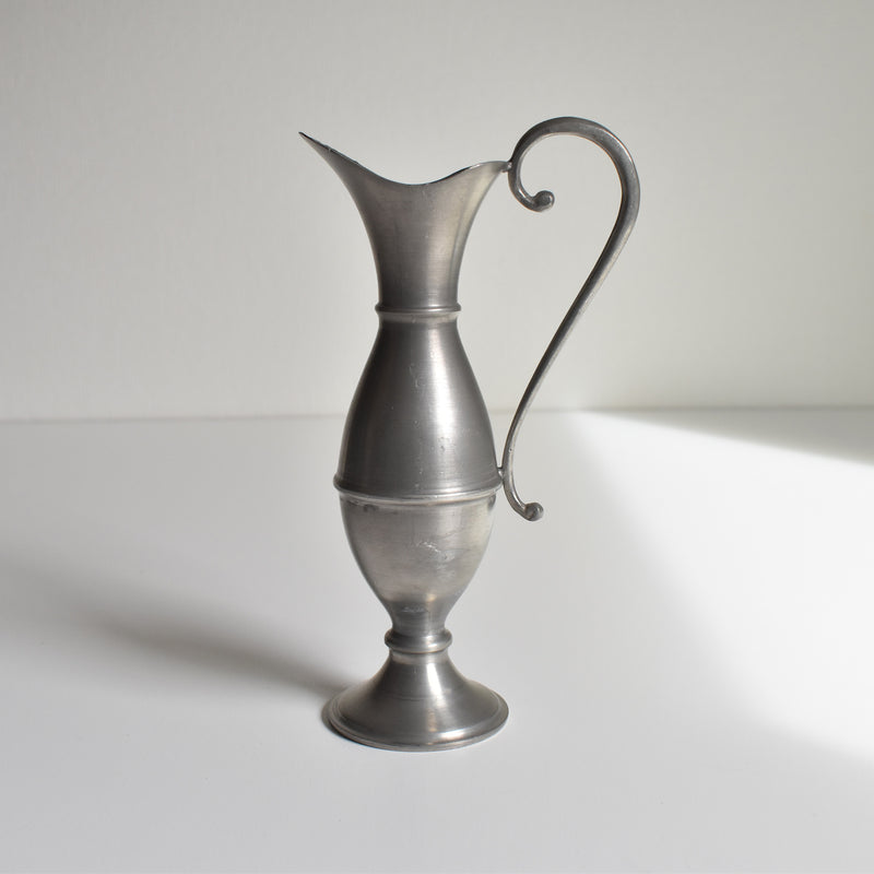 Vintage Pewter Flower Vase 19 cm