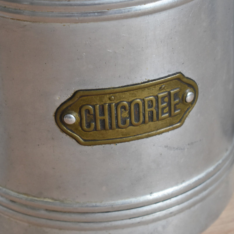 Vintage Aluminum Storage Container Chicorée