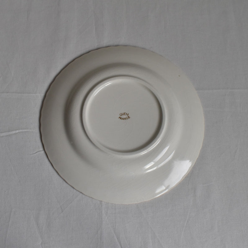 Vintage Dessert Plate Gien Tulipes G