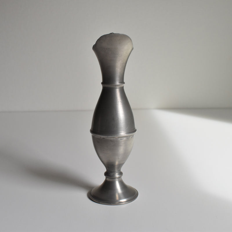 Vintage Pewter Flower Vase 19 cm