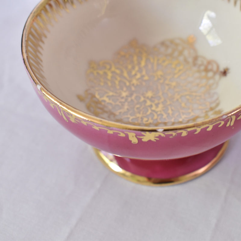 ア.ドラサンヴァル A.Dressinval チョコレートカップ＆ソーサー ピンク A