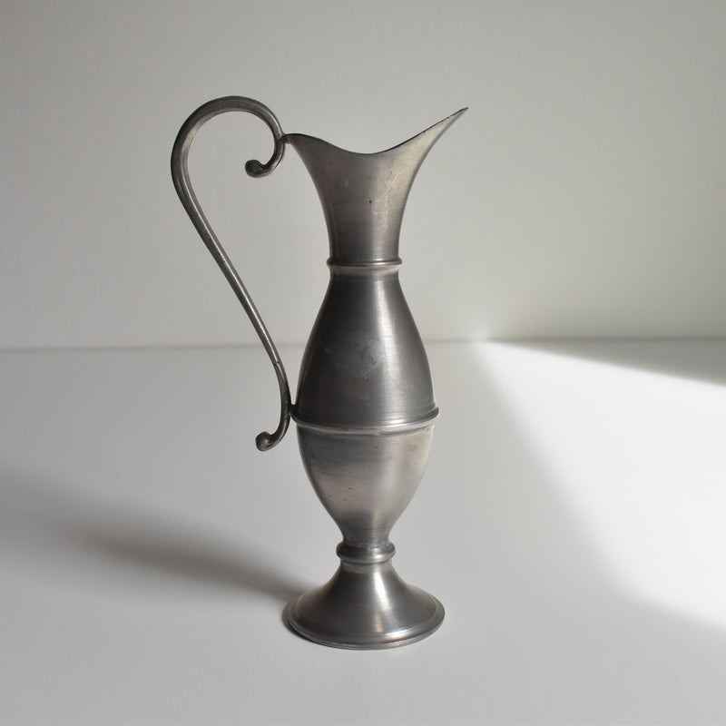 Vintage Pewter Flower Vase 19 cm