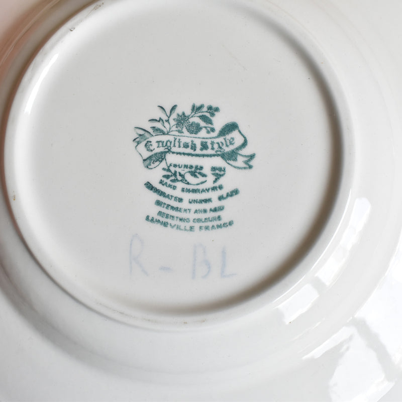 Vintage Deep Plate, English Style, Rouge A