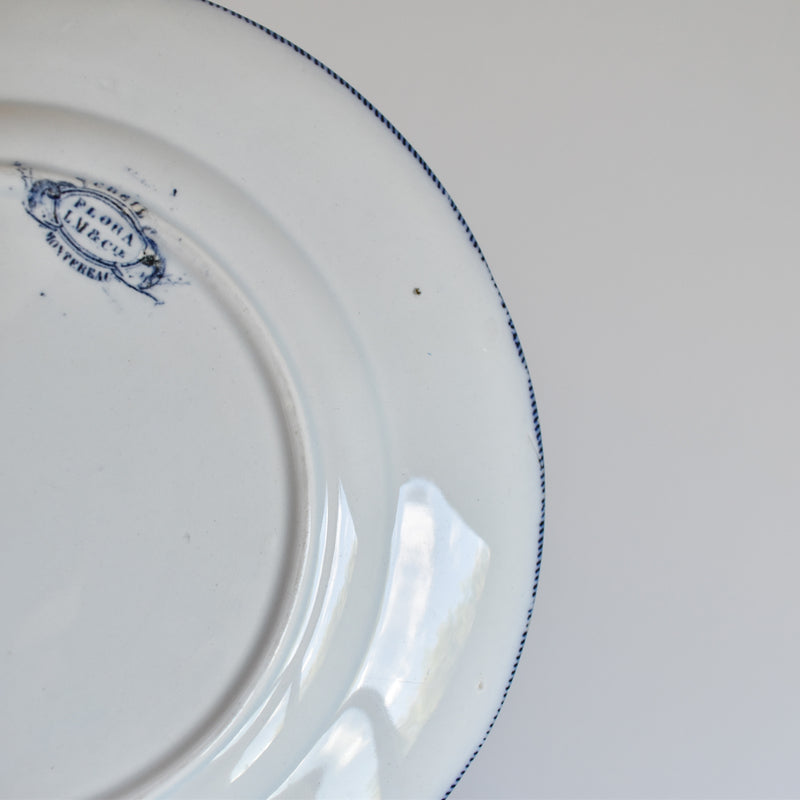 Antique Plate, Creil et Montereau, Flora