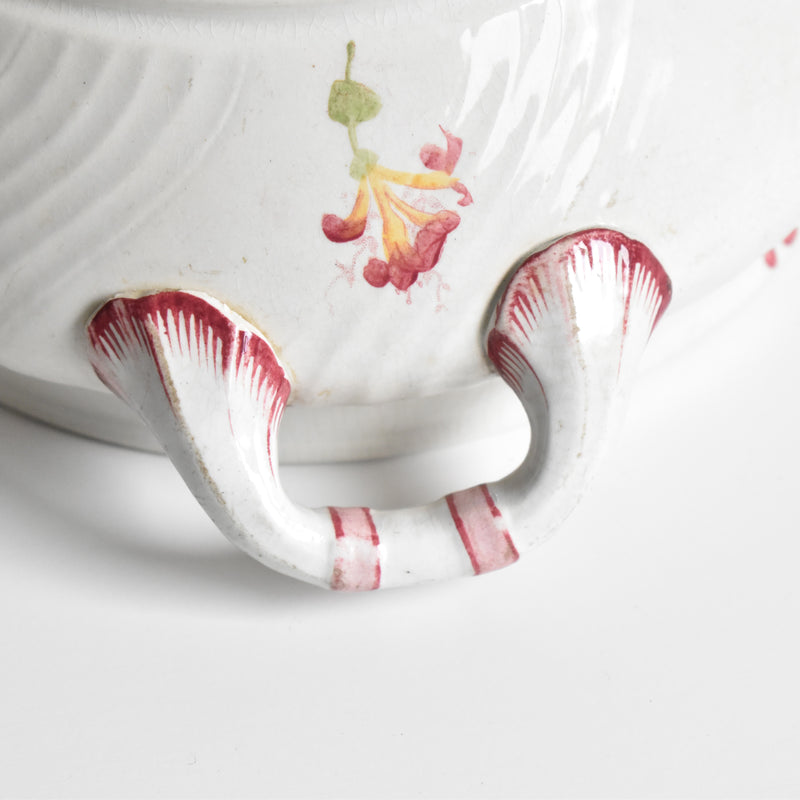 Antique Soup Tureen Luneville Chevrefeuilles