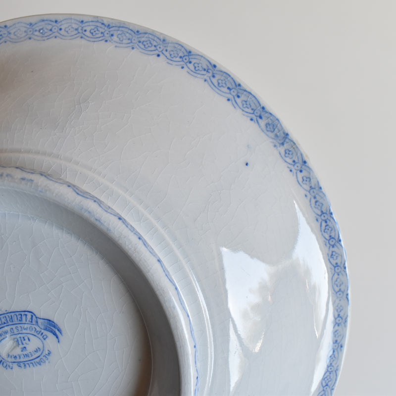 Antique Compotier Gien Fleurettes