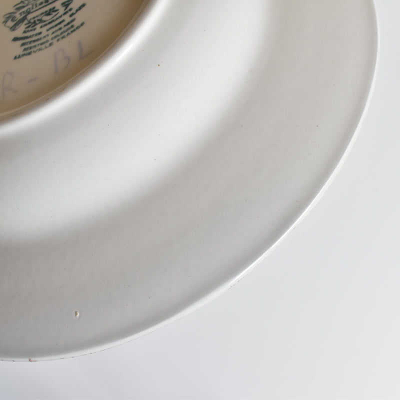 Vintage Deep Plate, English Style, Rouge A