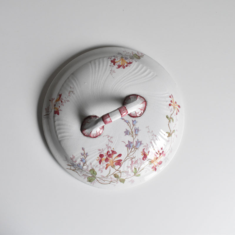Antique Soup Tureen Luneville Chevrefeuilles