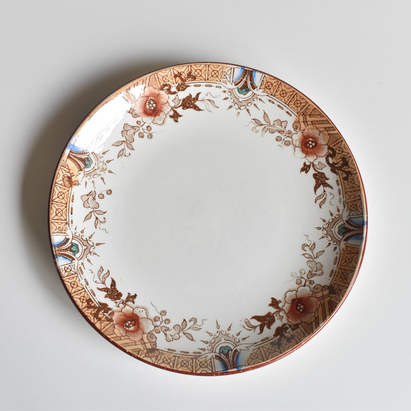 Antique Cup & Saucer Sarreguemines Kyoto A