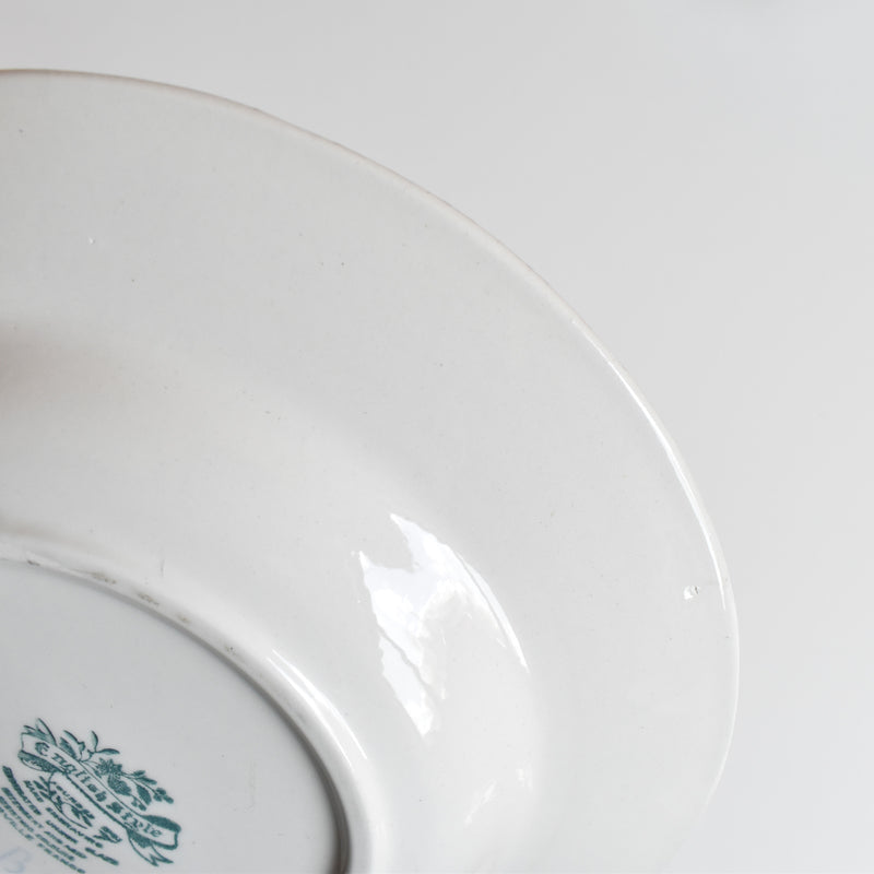 Vintage Deep Plate, English Style, Rouge A