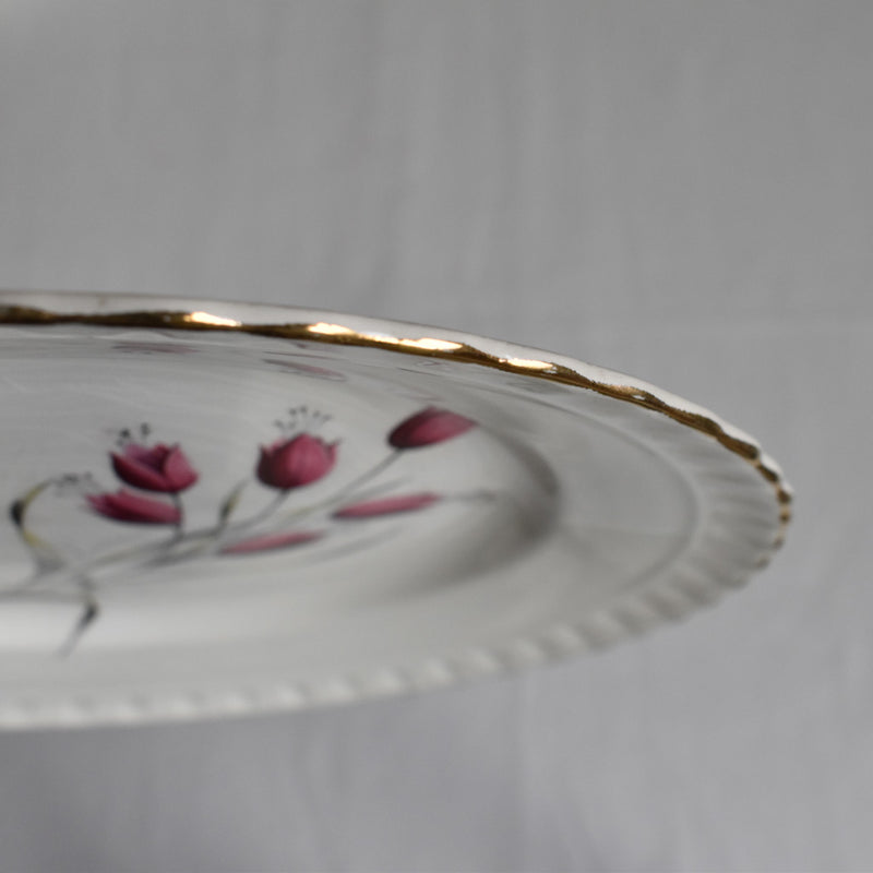 Vintage Dessert Plate Gien Tulipes G
