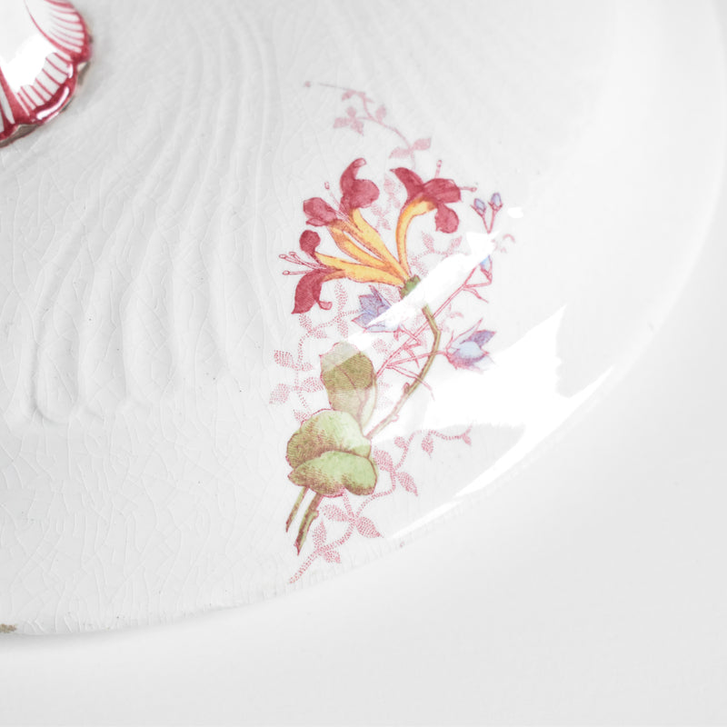 Antique Soup Tureen Luneville Chevrefeuilles