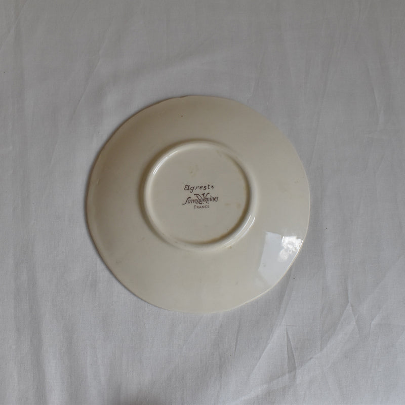 Vintage Cup & Saucer Digoin & Sarreguemines Agreste