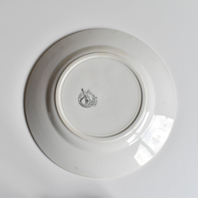 Vintage Plate, Moulin des Loups, Rose E