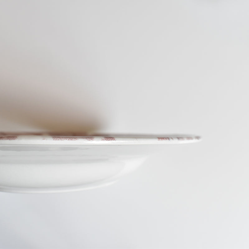 Vintage Deep Plate, English Style, Rouge A