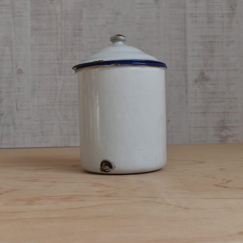 Vintage enamel storage containers - 5 pieces