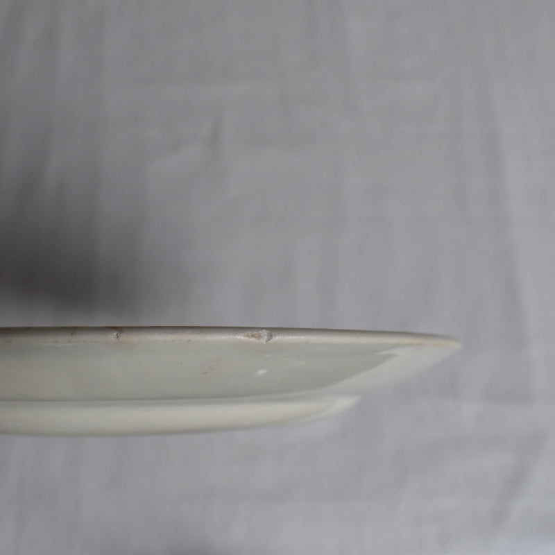 Antique dessert plate, K&G Luneville, polychrome