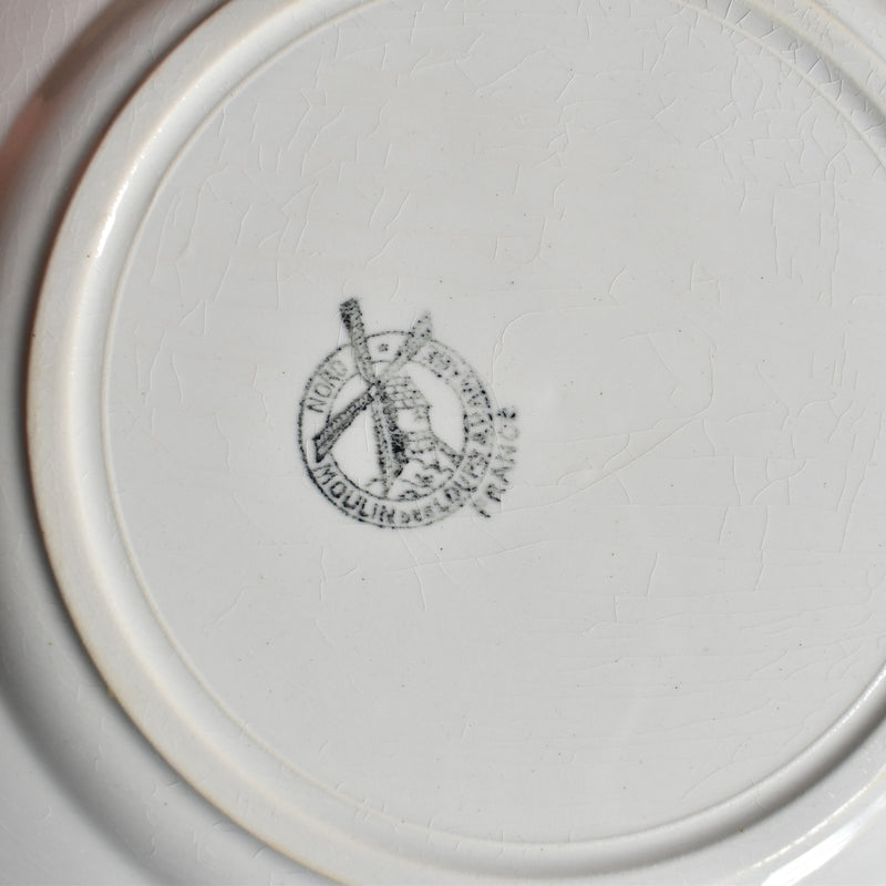 Vintage Plate, Moulin des Loups, Rose E